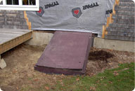 Existing Leaking Bulkhead, Steel Structure.