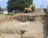 Foundation Dug for Foundation & New Construction